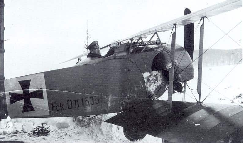 Истребитель Фоккер D II (M.17Z) W.Nr.1535/16 с пулеметом LMG 15nA «Шварцлозе»